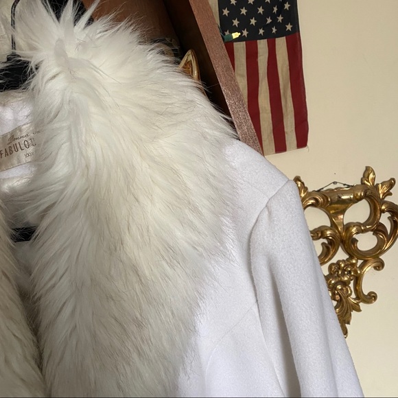 Fabulous Furs - Vintage White Coat - size xxL - Picture 2 of 10